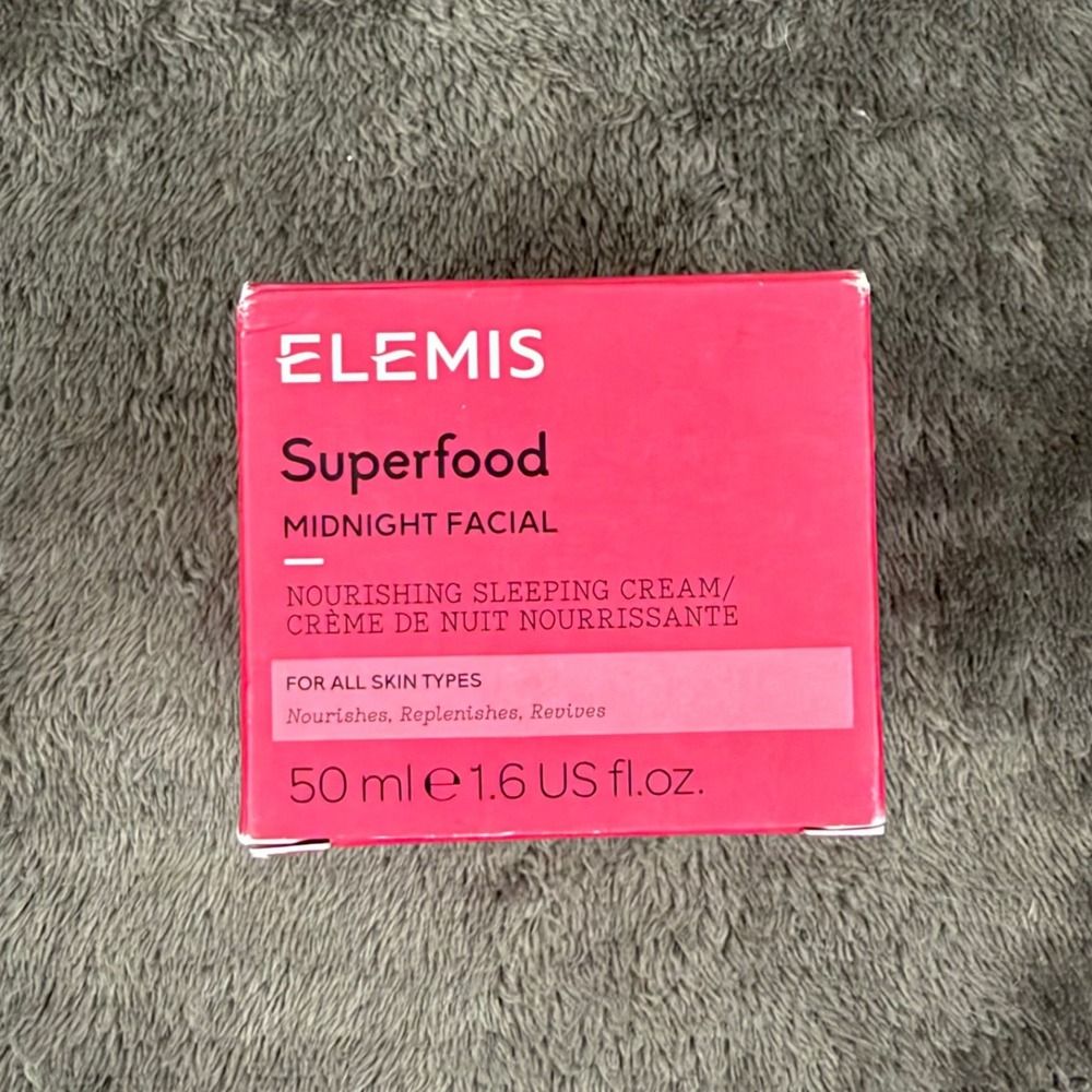 Elemis Superfood Midnight Facial Sleeping Cream 50ml Pink Nourishing NEW
